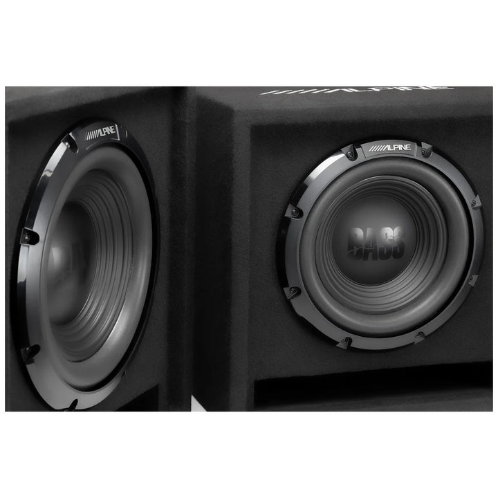 Alpine W-SB12V: 12" Single Pre-Loaded Wedge Subwoofer Enclosure