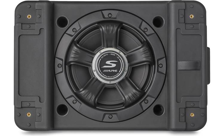 Alpine SS-SB10 S: -Series shallow sealed downward-firing enclosure with 10" 2-ohm subwoofer