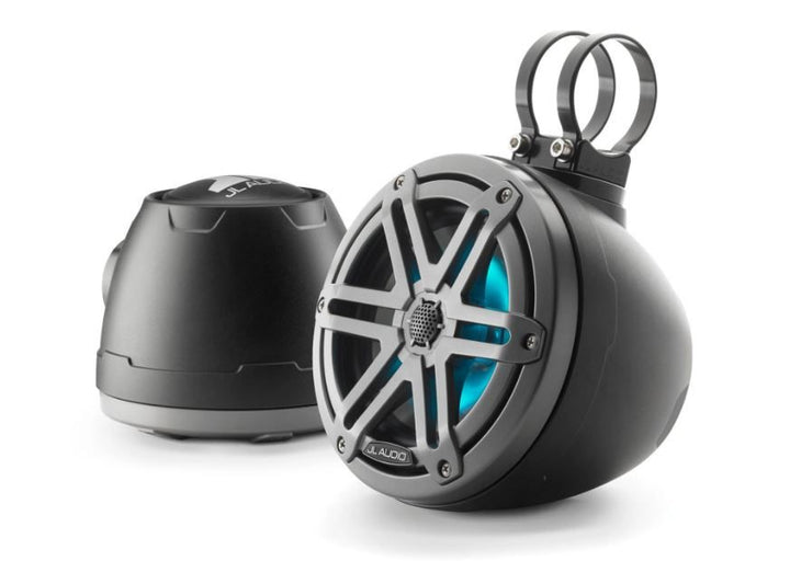 JL Audio JLM3650VEXMB-S-GM-I: 6.5" M3- / VEX-Series LED RGB Gun Metal Titanium Sport Enclosed Coaxial Speaker System