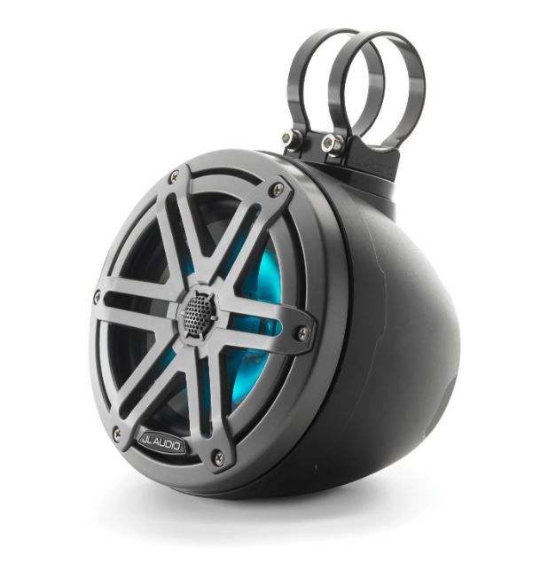 JL Audio JLM3650VEXMB-S-GM-I: 6.5" M3- / VEX-Series LED RGB Gun Metal Titanium Sport Enclosed Coaxial Speaker System