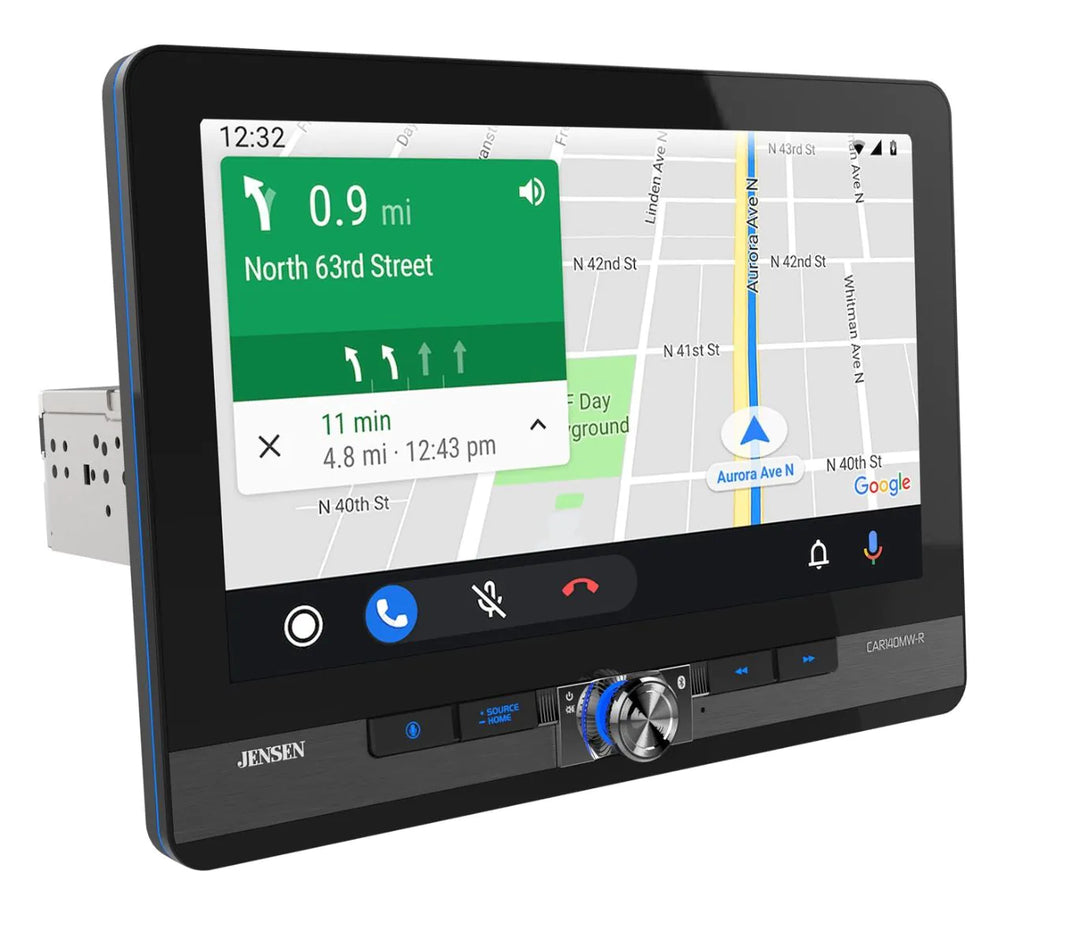 Jensen CAR140MW-R: 10.1" LED Floating Touchscreen Receiver