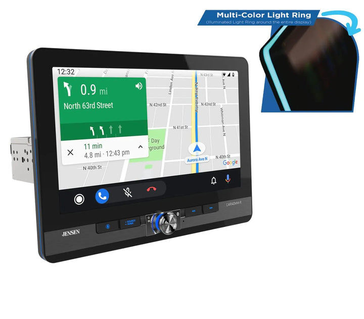 Jensen CAR140MW-R: 10.1" LED Floating Touchscreen Receiver