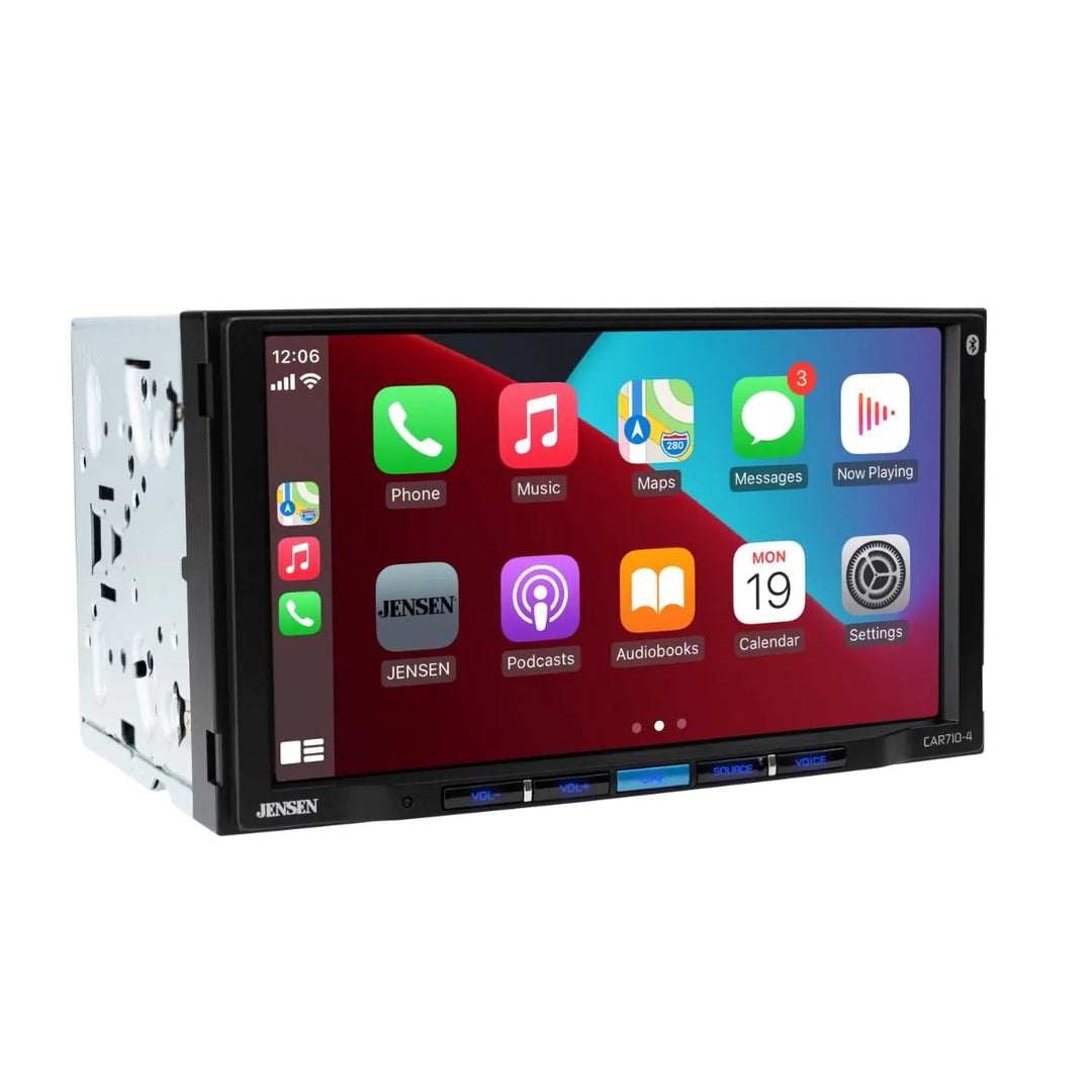 Jensen JECAR710-4: 7" LCD Touchscreen Double-Din Receiver