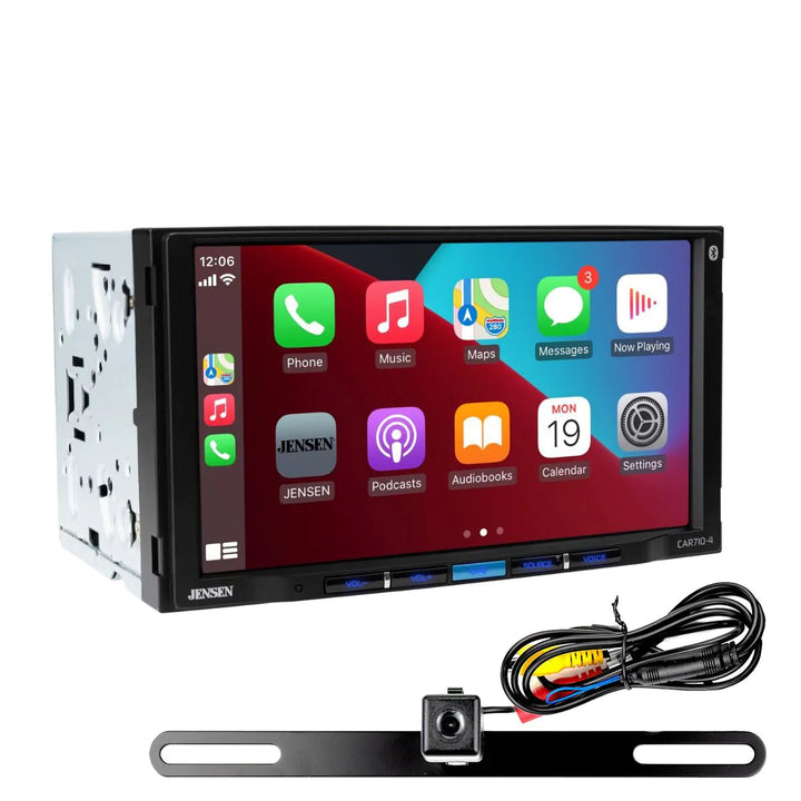 Jensen JECAR710-4BC: 7" LCD Touchscreen Double-Din Receiver