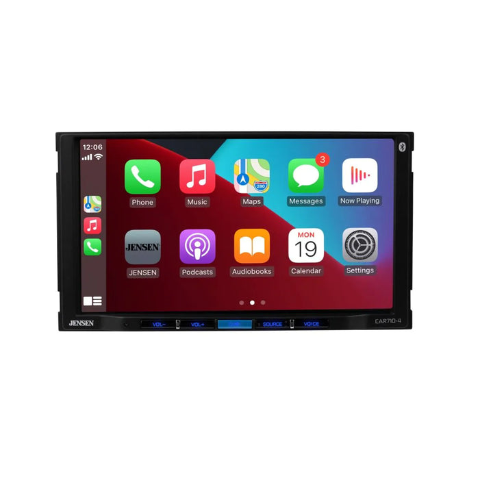 Jensen JECAR710-4BC: 7" LCD Touchscreen Double-Din Receiver