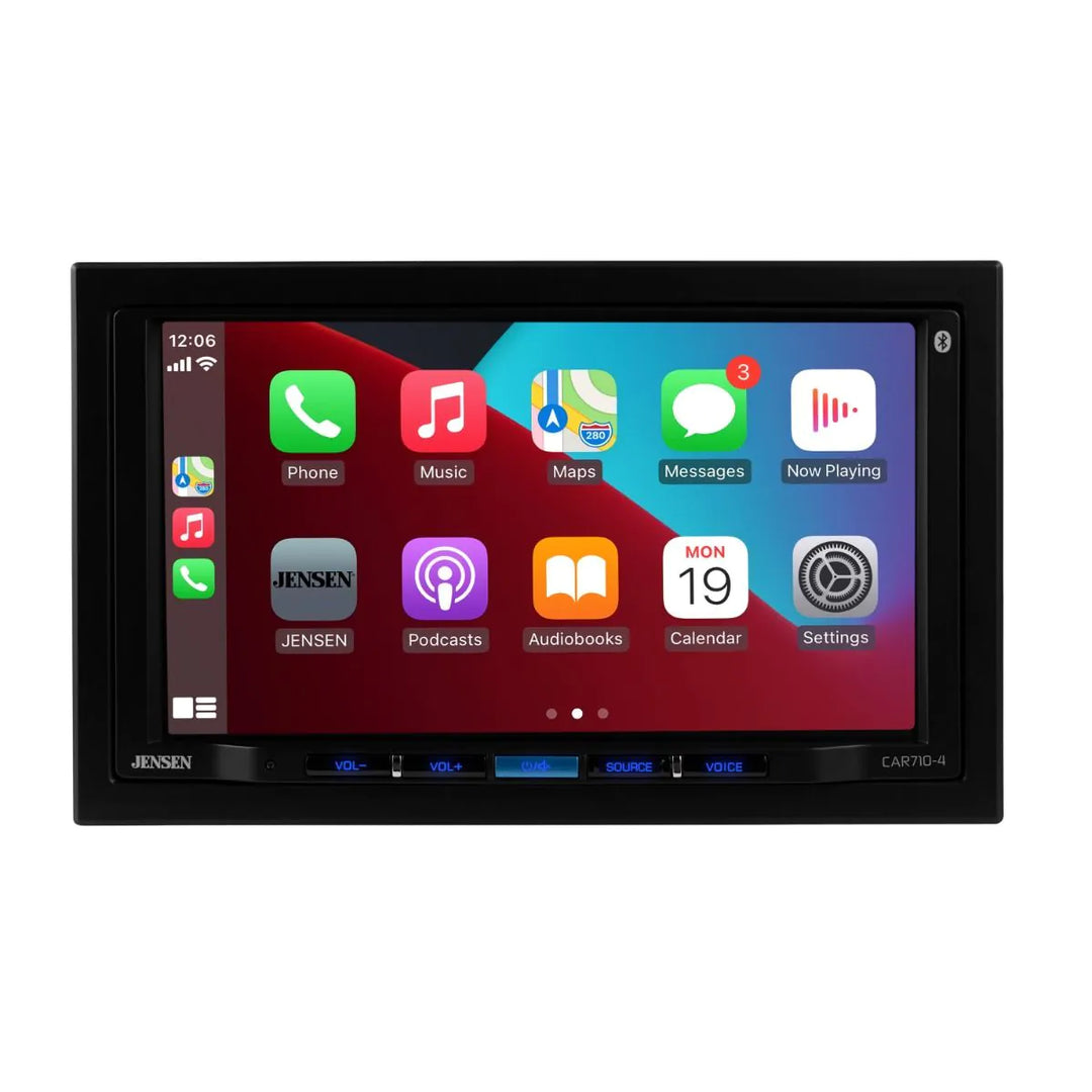 Jensen JECAR710-4: 7" LCD Touchscreen Double-Din Receiver