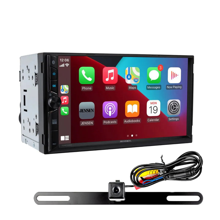 Jensen JECAR723W-BC: 7" Double-Din Touchscreen Media Receiver