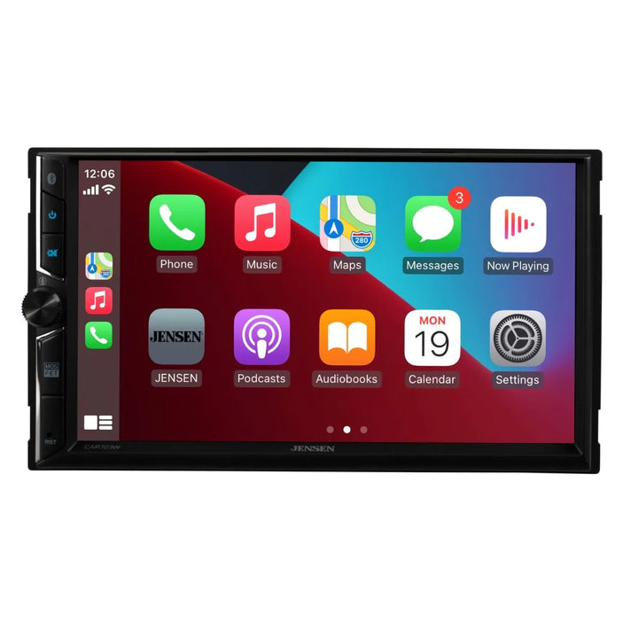 Jensen JECAR723W-BC: 7" Double-Din Touchscreen Media Receiver