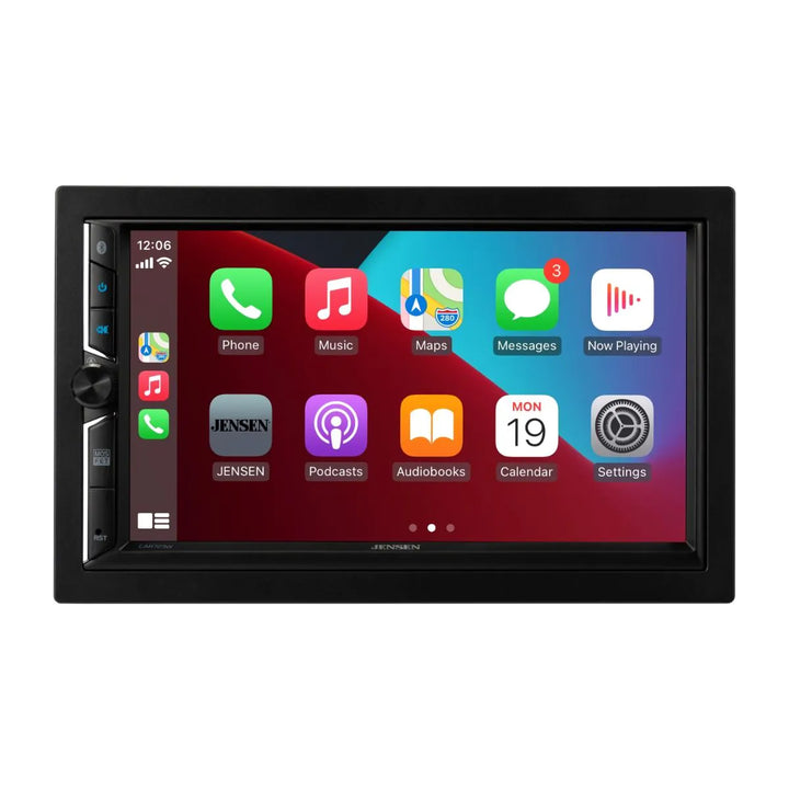 Jensen JECAR723W-BC: 7" Double-Din Touchscreen Media Receiver