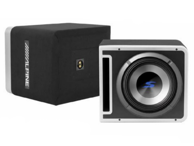 Alpine S2-SB12V: 12" S-Series Single Halo Pre-Loaded Subwoofer Enclosure
