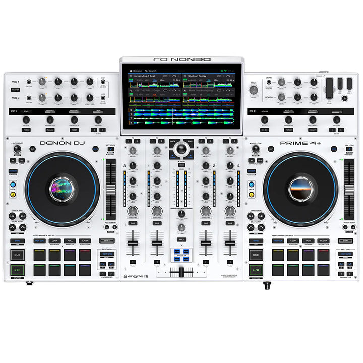 Denon DJ: PRIME 4+ DJ Controller (White)