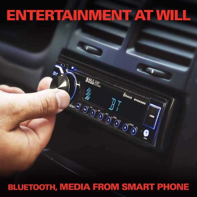 Boss Audio BV6658B: 50 W x 4 Maximum Power Single-Din DVD Receiver