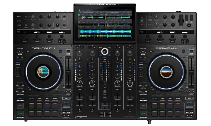 Denon PRIME 4+ 4-Deck Standalone DJ Controller with WI-FI