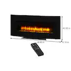 StyleWell 1007603658: 40" Curved Wall Mount Moodlight Electric Fireplace