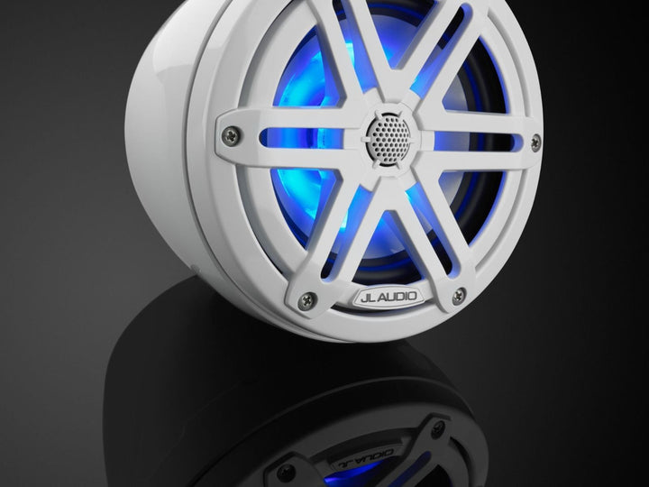 JL Audio JLM3650VEXGW-S-GW-I: 6.5" M3- / VEX-Series LED RGB White Sport Enclosed Coaxial Speaker System