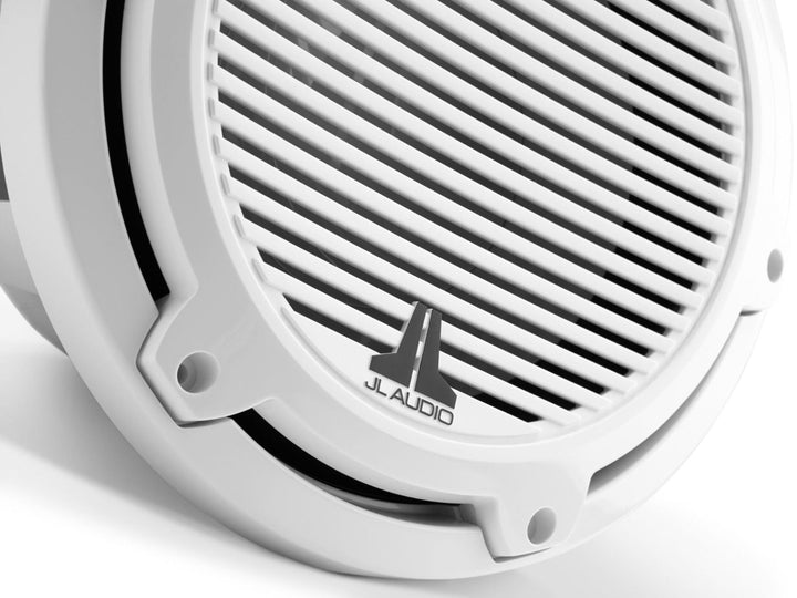 JL Audio JLM6-10W-C-GW-GW-4: 10" M6-Series Gloss White Classic Marine Subwoofer