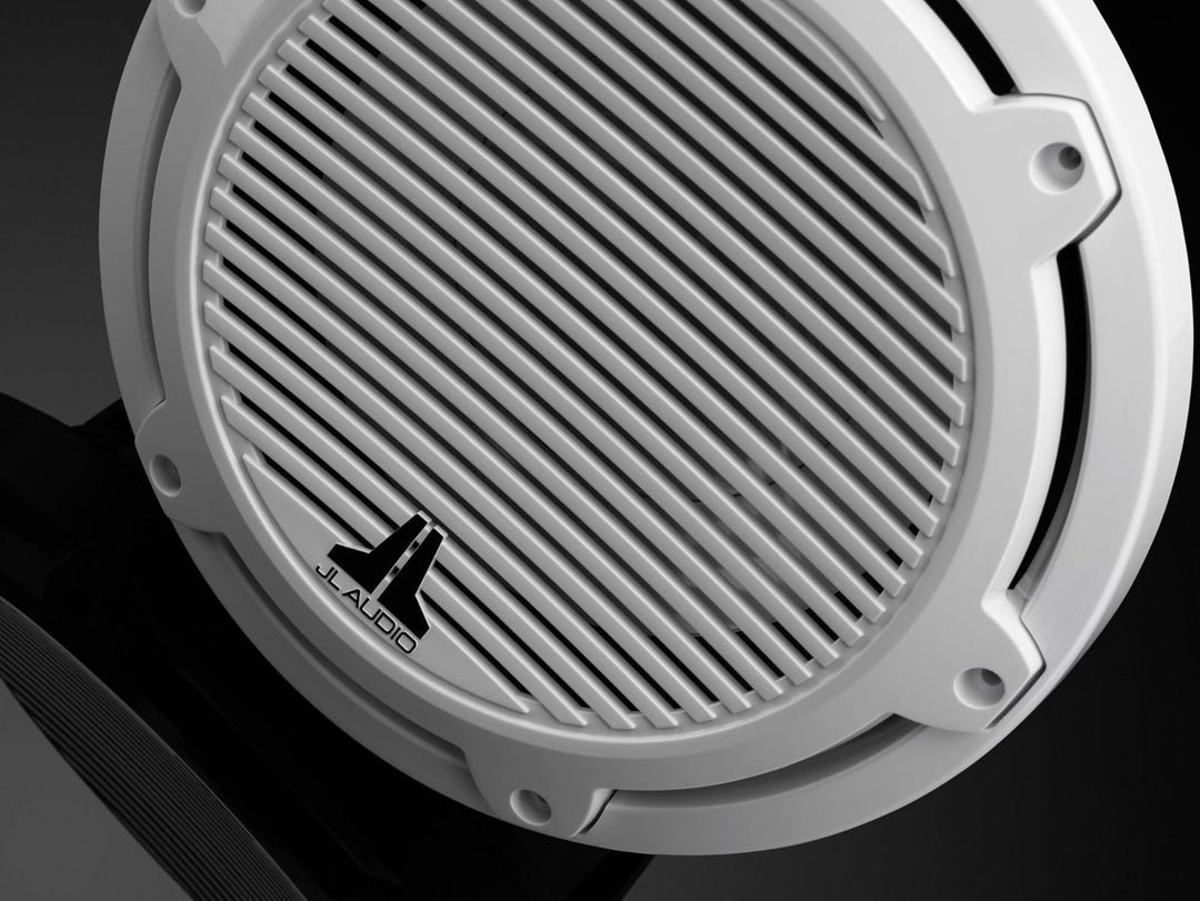 JL Audio JLM6-10W-C-GW-GW-4: 10" M6-Series Gloss White Classic Marine Subwoofer