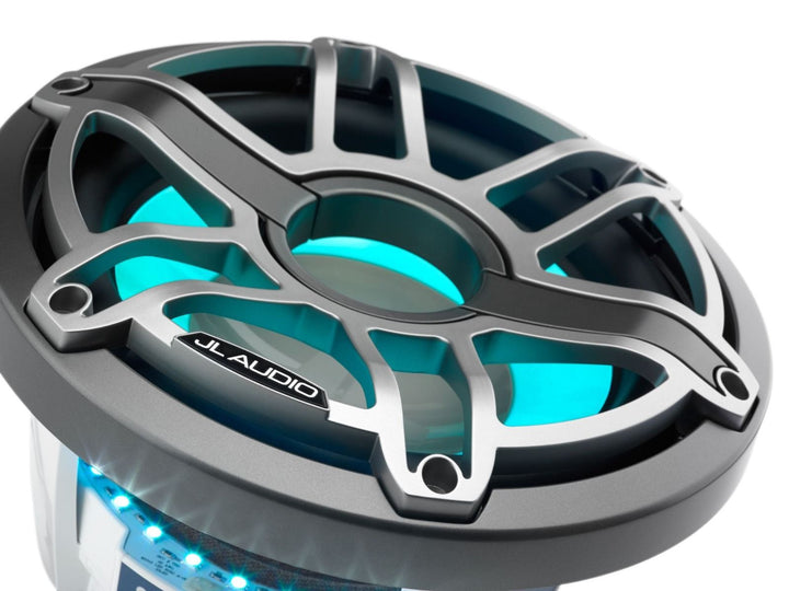 JL Audio JLM6-10W-S-GM-TI-I-4: 10" M6-Series LED RGB Gun Metal Titanium Sport Subwoofer