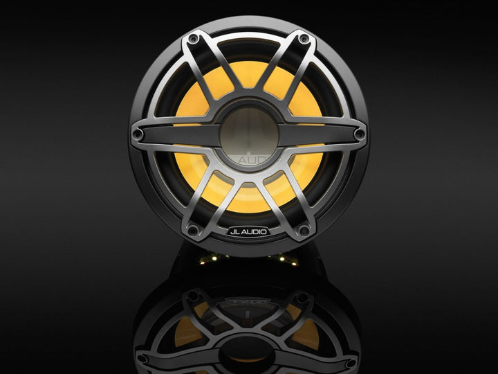 JL Audio JLM6-10W-S-GM-TI-I-4: 10" M6-Series LED RGB Gun Metal Titanium Sport Subwoofer
