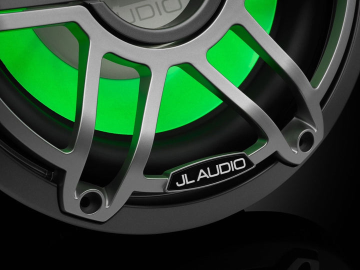 JL Audio JLM6-10W-S-GM-TI-I-4: 10" M6-Series LED RGB Gun Metal Titanium Sport Subwoofer
