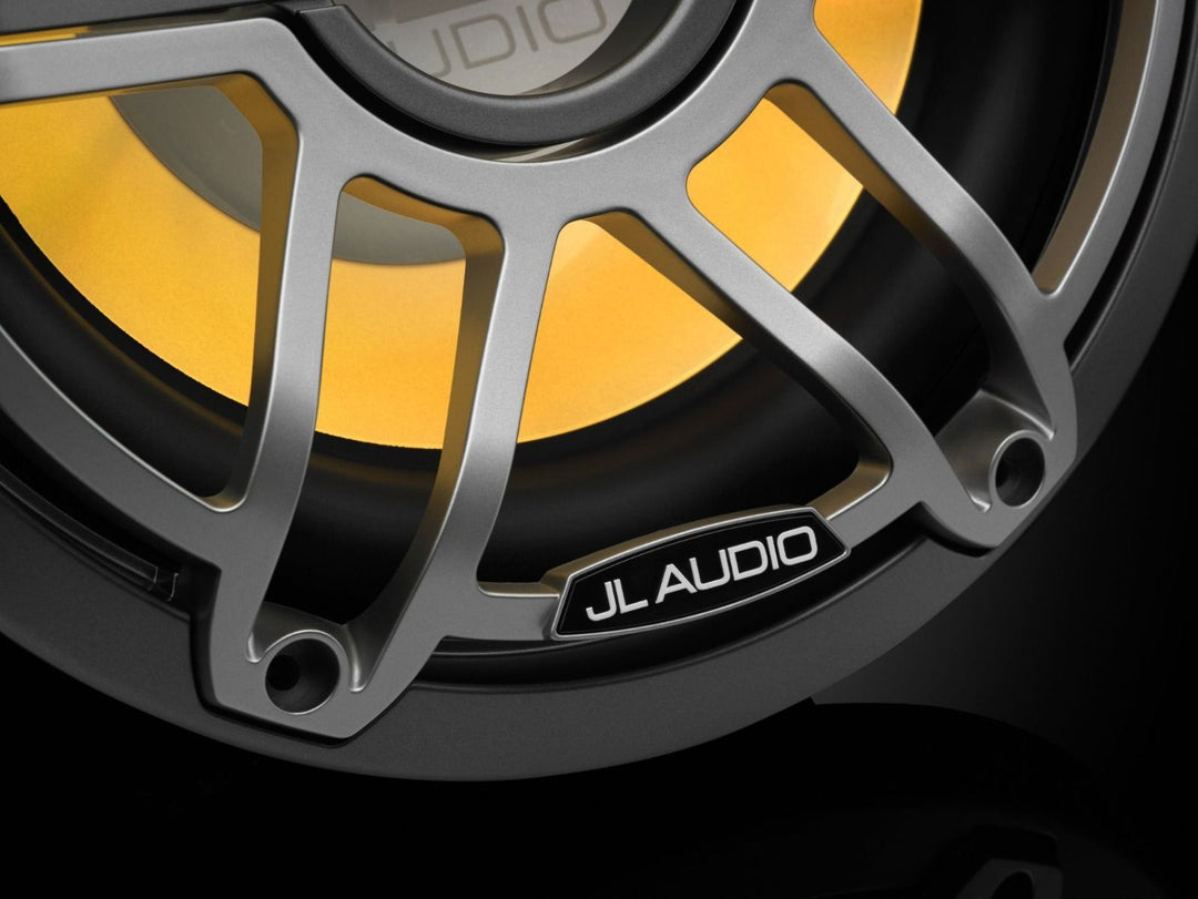 JL Audio JLM6-10W-S-GM-TI-I-4: 10" M6-Series LED RGB Gun Metal Titanium Sport Subwoofer