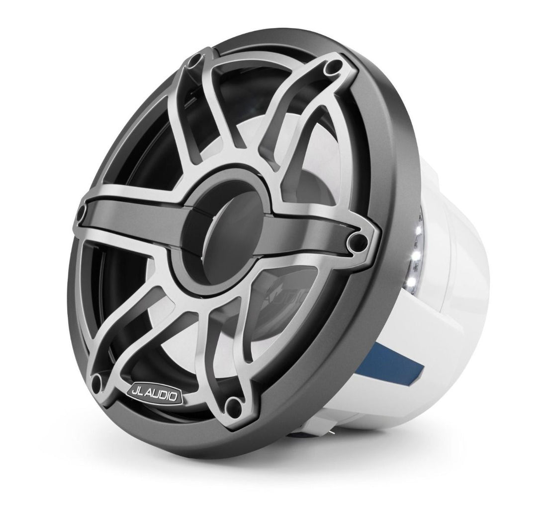 JL Audio JLM6-10W-S-GM-TI-I-4: 10" M6-Series LED RGB Gun Metal Titanium Sport Subwoofer