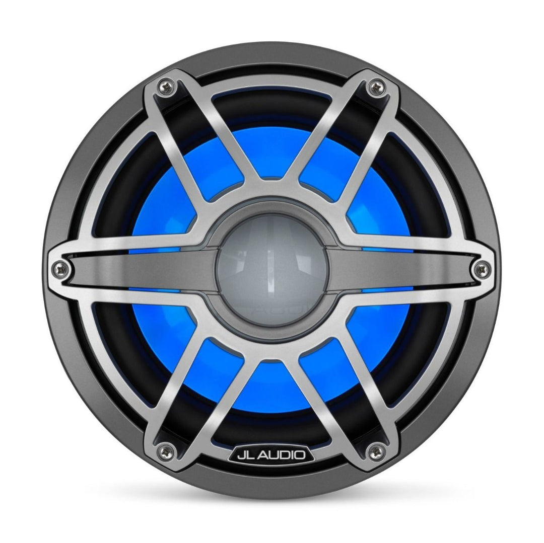 JL Audio JLM6-10W-S-GM-TI-I-4: 10" M6-Series LED RGB Gun Metal Titanium Sport Subwoofer