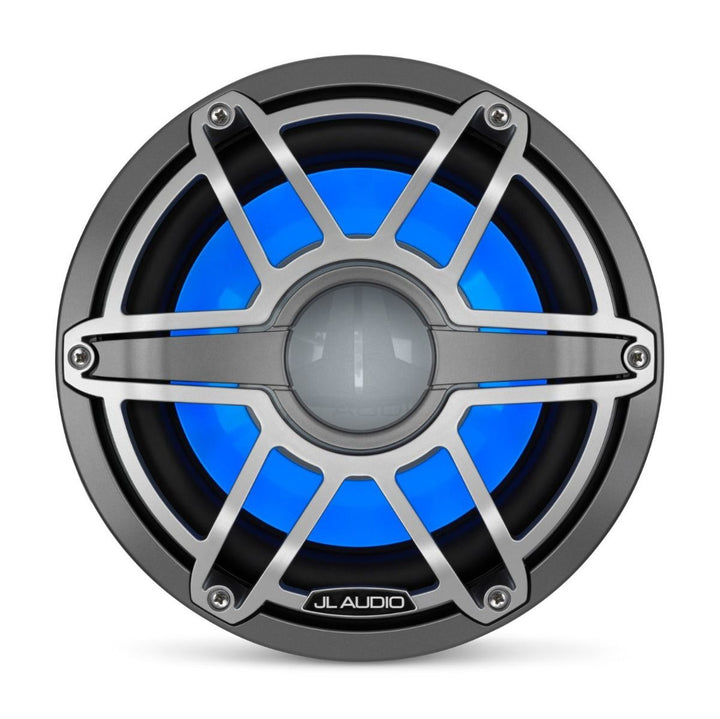 JL Audio JLM6-10W-S-GM-TI-I-4: 10" M6-Series LED RGB Gun Metal Titanium Sport Subwoofer