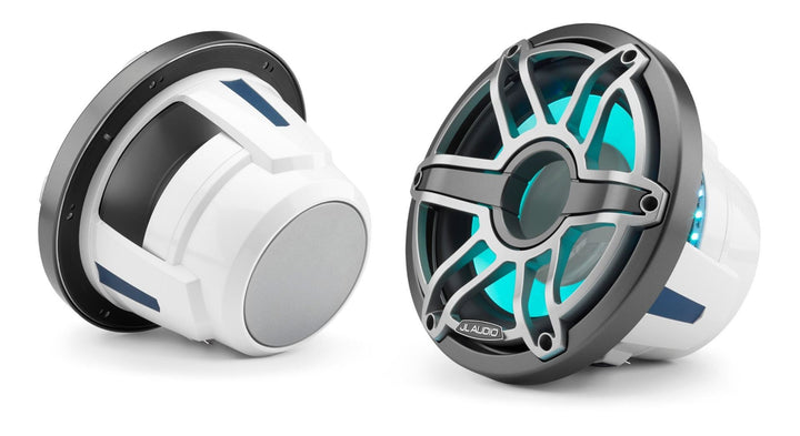 JL Audio JLM6-10W-S-GM-TI-I-4: 10" M6-Series LED RGB Gun Metal Titanium Sport Subwoofer