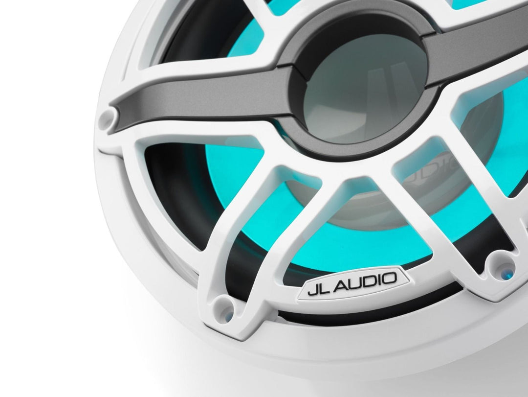 JL Audio JLM6-10W-S-GW-GW-I4: 10" M6-Series LED RGB Gloss White Sport Subwoofer