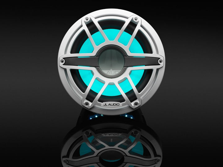 JL Audio JLM6-10W-S-GW-GW-I4: 10" M6-Series LED RGB Gloss White Sport Subwoofer