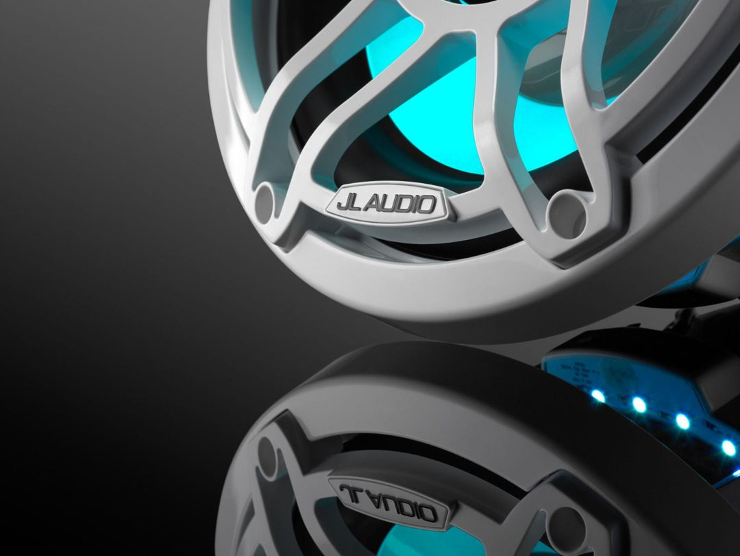 JL Audio JLM6-10W-S-GW-GW-I4: 10" M6-Series LED RGB Gloss White Sport Subwoofer