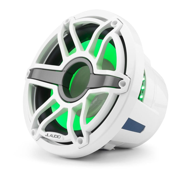 JL Audio JLM6-10W-S-GW-GW-I4: 10" M6-Series LED RGB Gloss White Sport Subwoofer