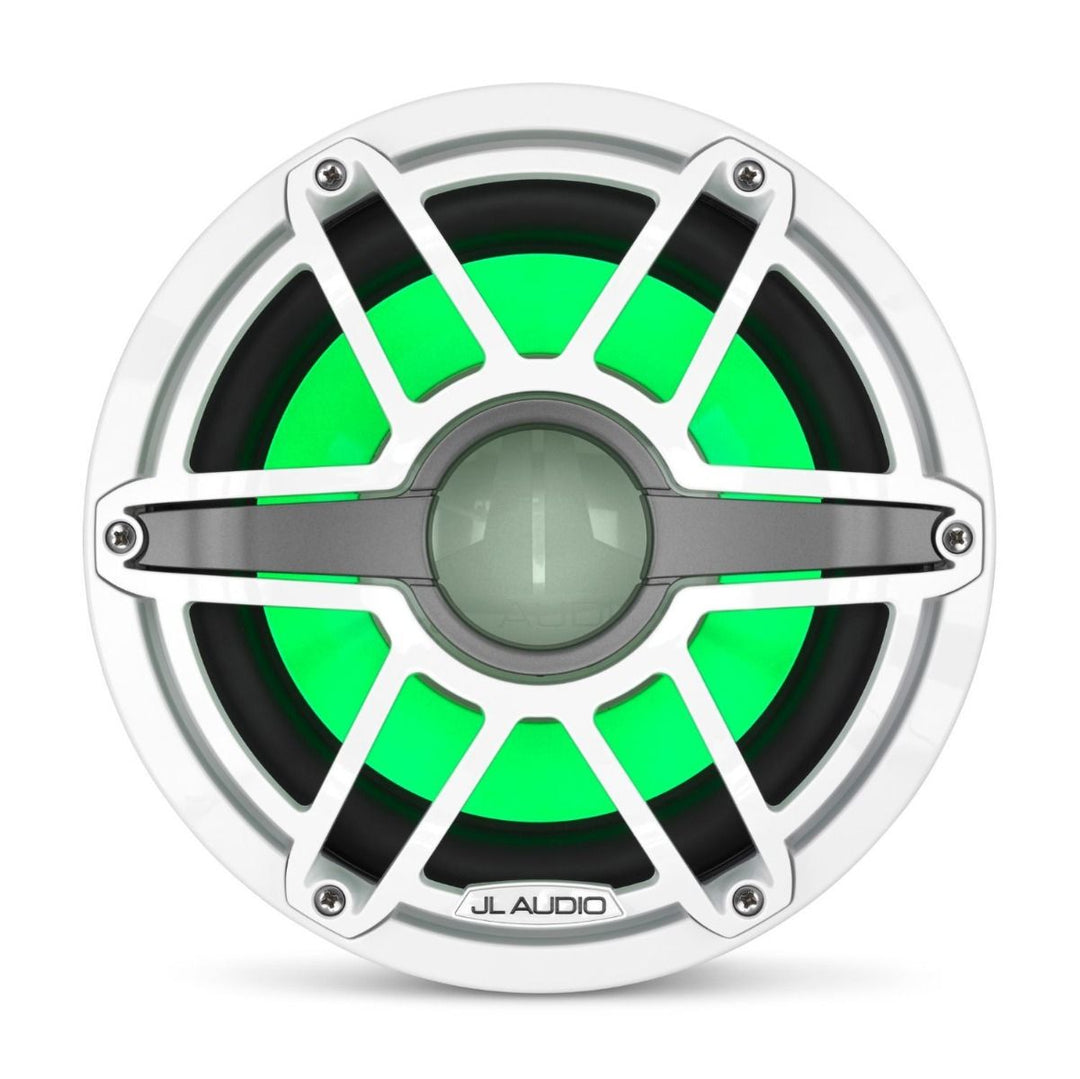 JL Audio JLM6-10W-S-GW-GW-I4: 10" M6-Series LED RGB Gloss White Sport Subwoofer