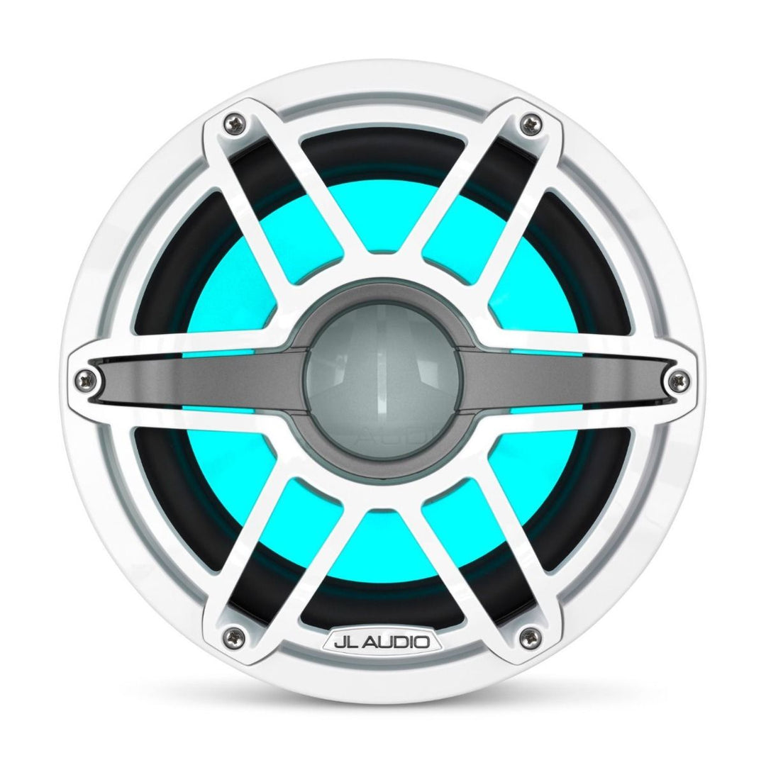 JL Audio JLM6-10W-S-GW-GW-I4: 10" M6-Series LED RGB Gloss White Sport Subwoofer