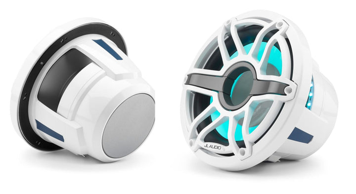 JL Audio JLM6-10W-S-GW-GW-I4: 10" M6-Series LED RGB Gloss White Sport Subwoofer