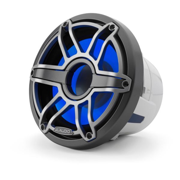 JL Audio JLM6-8IB-S-GM-TI-I-4: 8" M6- / IB-Series LED RGB Gun Metal Titanium Sport Marine Subwoofer