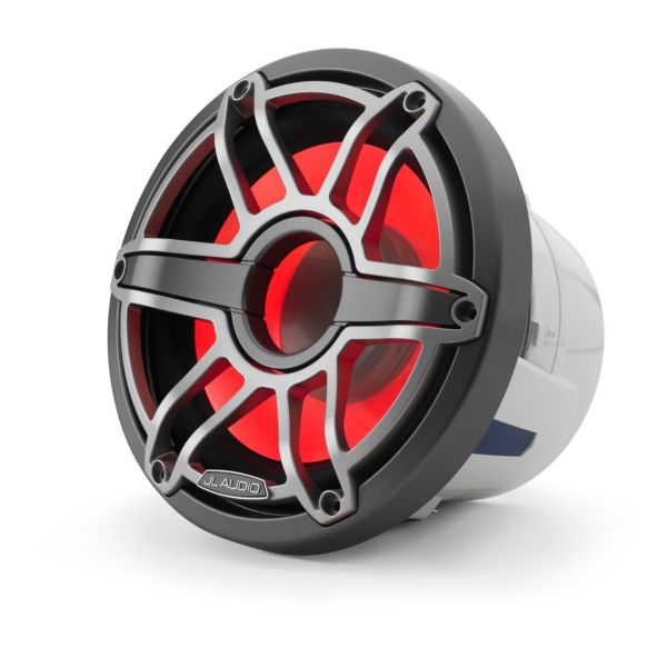 JL Audio JLM6-8IB-S-GM-TI-I-4: 8" M6- / IB-Series LED RGB Gun Metal Titanium Sport Marine Subwoofer