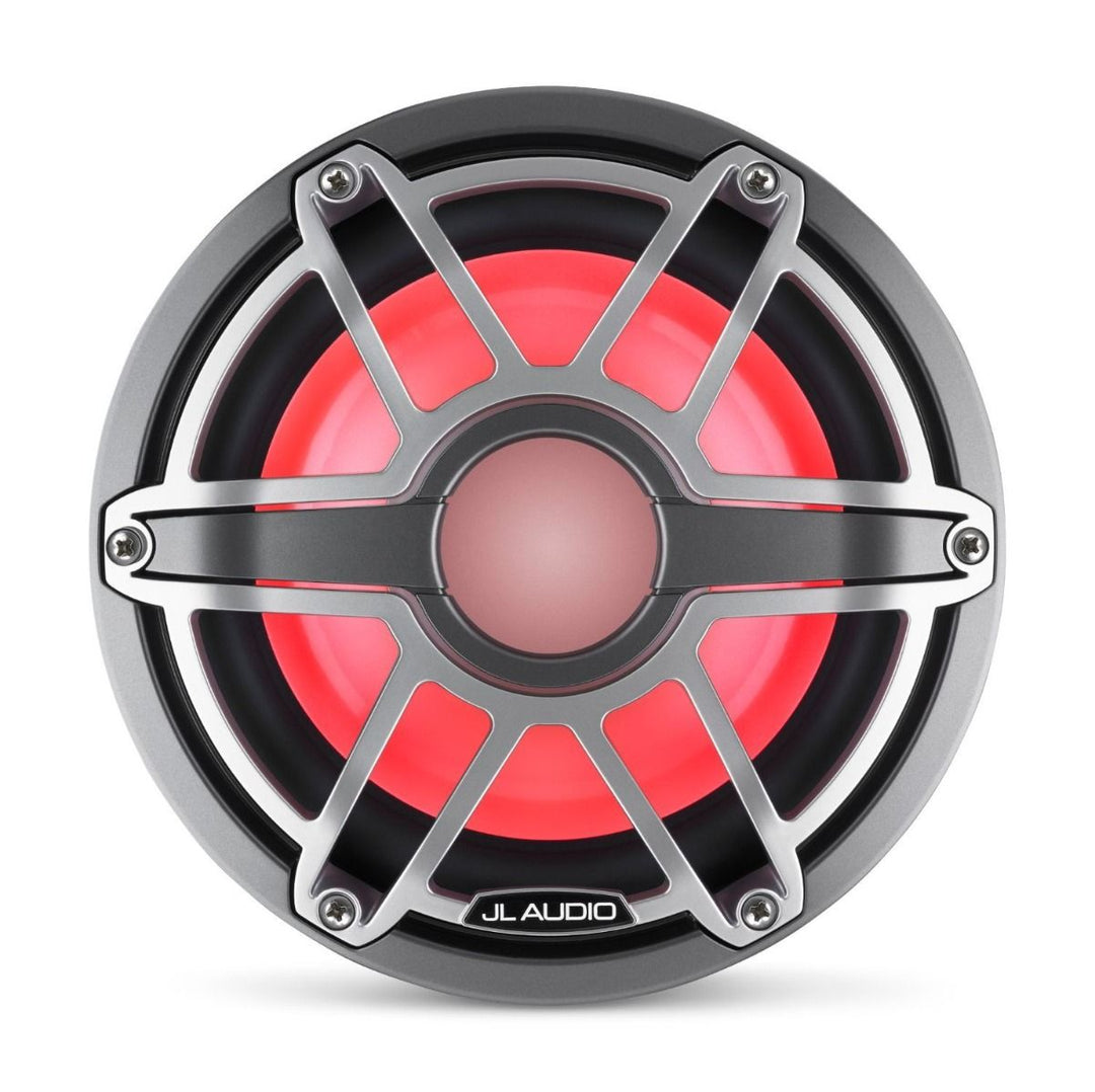 JL Audio JLM6-8IB-S-GM-TI-I-4: 8" M6- / IB-Series LED RGB Gun Metal Titanium Sport Marine Subwoofer