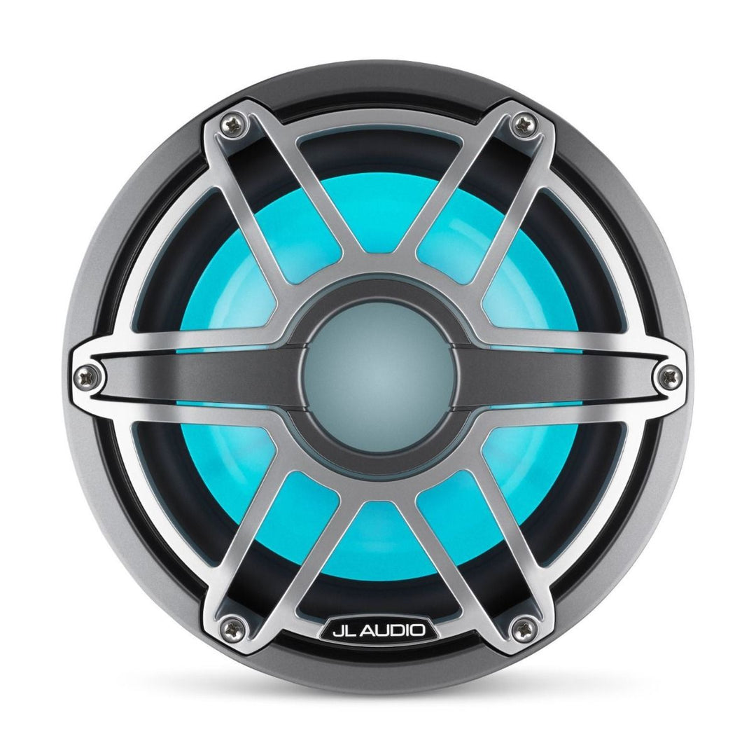JL Audio JLM6-8IB-S-GM-TI-I-4: 8" M6- / IB-Series LED RGB Gun Metal Titanium Sport Marine Subwoofer