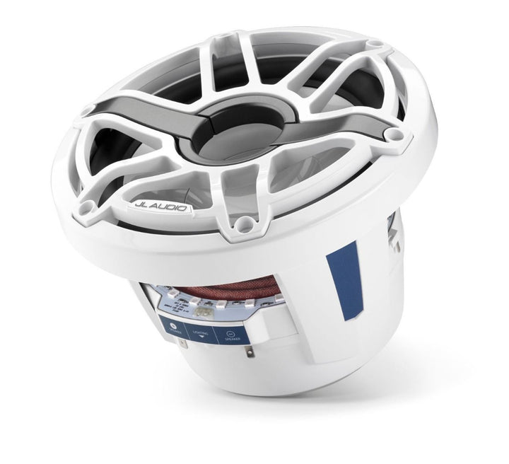 JL Audio JLM6-8IB-S-GW-GW-I-4: 8" M6- / IB-Series LED RGB Gloss White Sport Marine Subwoofer