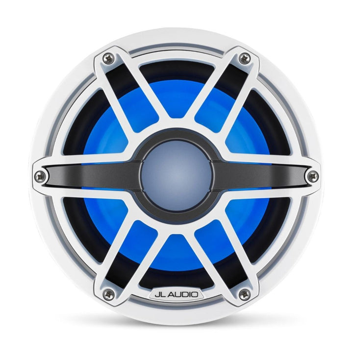 JL Audio JLM6-8IB-S-GW-GW-I-4: 8" M6- / IB-Series LED RGB Gloss White Sport Marine Subwoofer