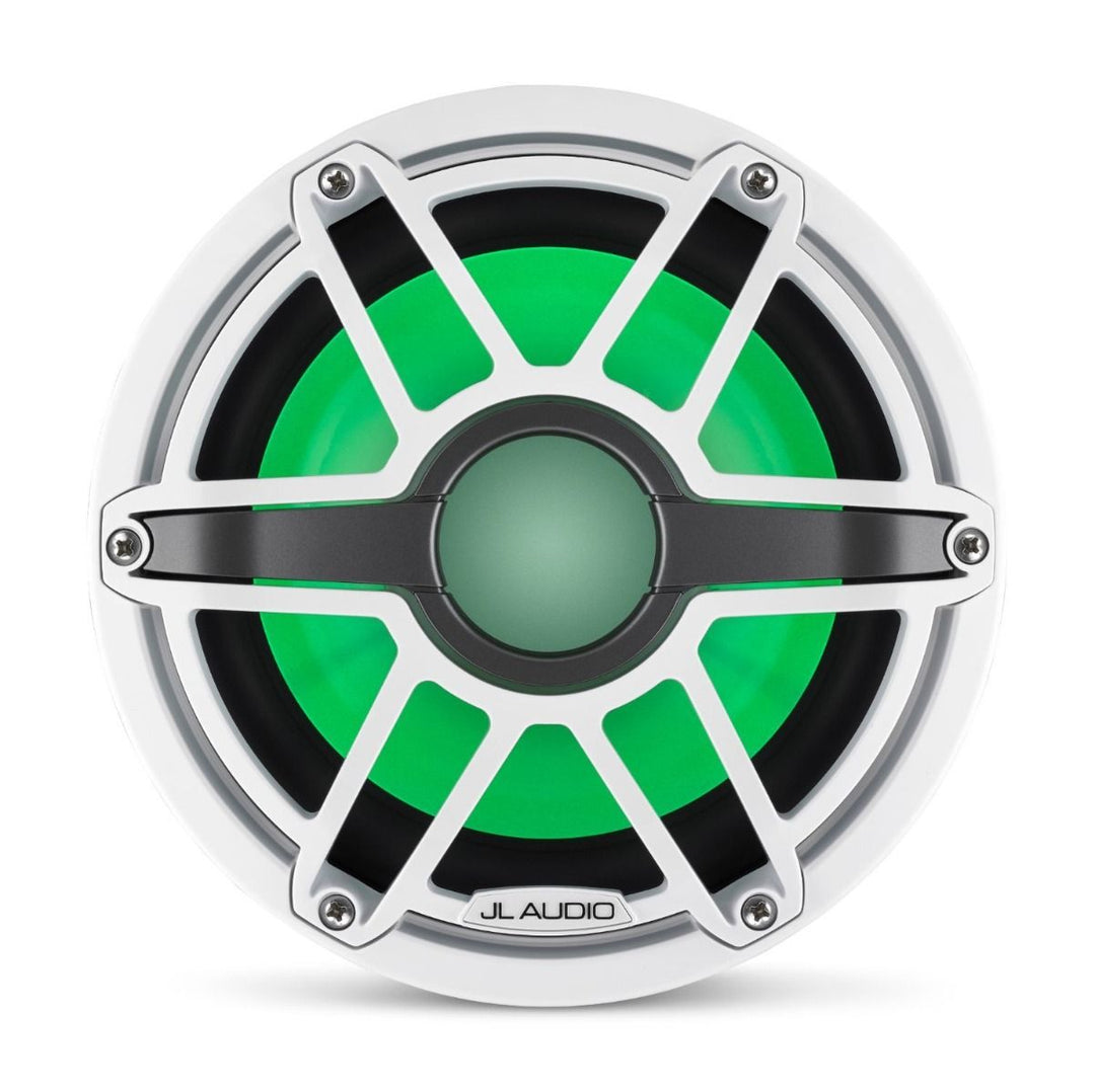 JL Audio JLM6-8IB-S-GW-GW-I-4: 8" M6- / IB-Series LED RGB Gloss White Sport Marine Subwoofer
