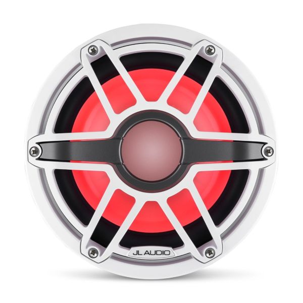 JL Audio JLM6-8IB-S-GW-GW-I-4: 8" M6- / IB-Series LED RGB Gloss White Sport Marine Subwoofer