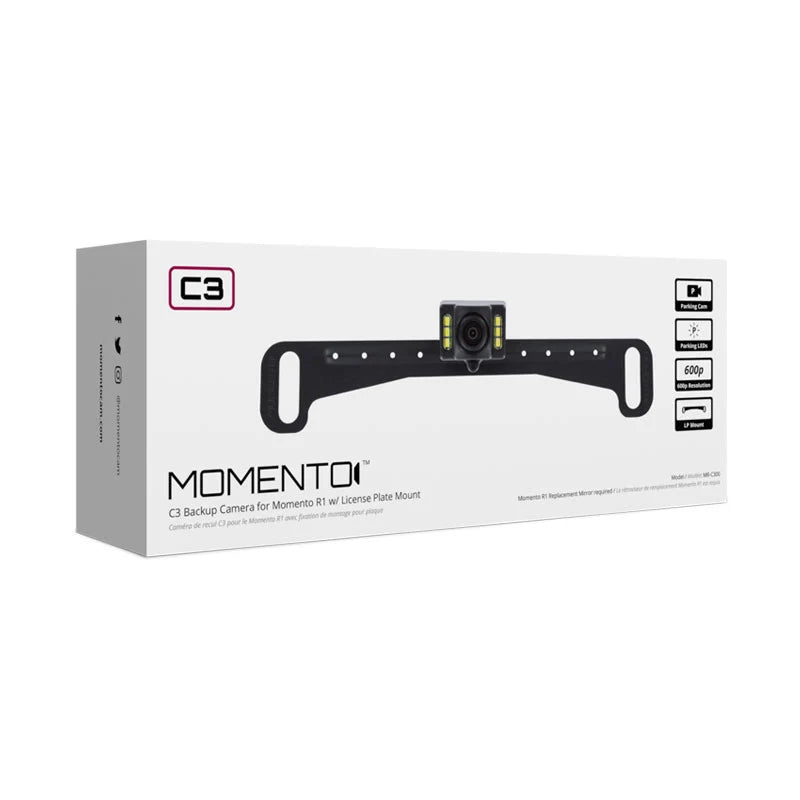 Momento MR-C300: C3-Series License Plate Mount Backup Camera