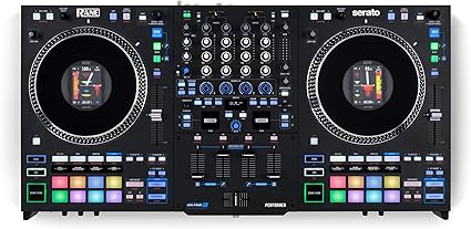 RANE PERFORMER: 4-Channel Motorized DJ Controller - 7" Platters with Displays, Precision Feel Faders, Stem Split, Advanced FX, Serato DJ Pro Included