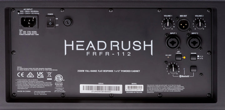 HeadRush FRFR-112 MKII: Full Range/Flat Response 1x12 Powered Cabine