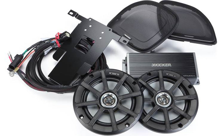 Kicker 50HDR154: 2015+ Harley Davidson Road Glide Audio Kit