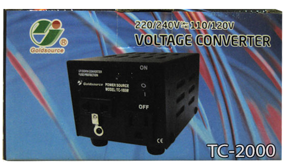 STU 2000  Gold:2000Watts Voltage Converter 220/240V 110/220V