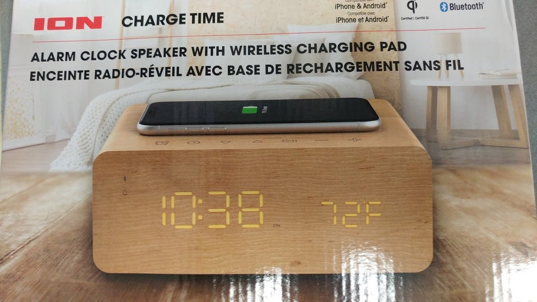 AZ ChargeTimeION:Alarm Clock+Wireless Recharging